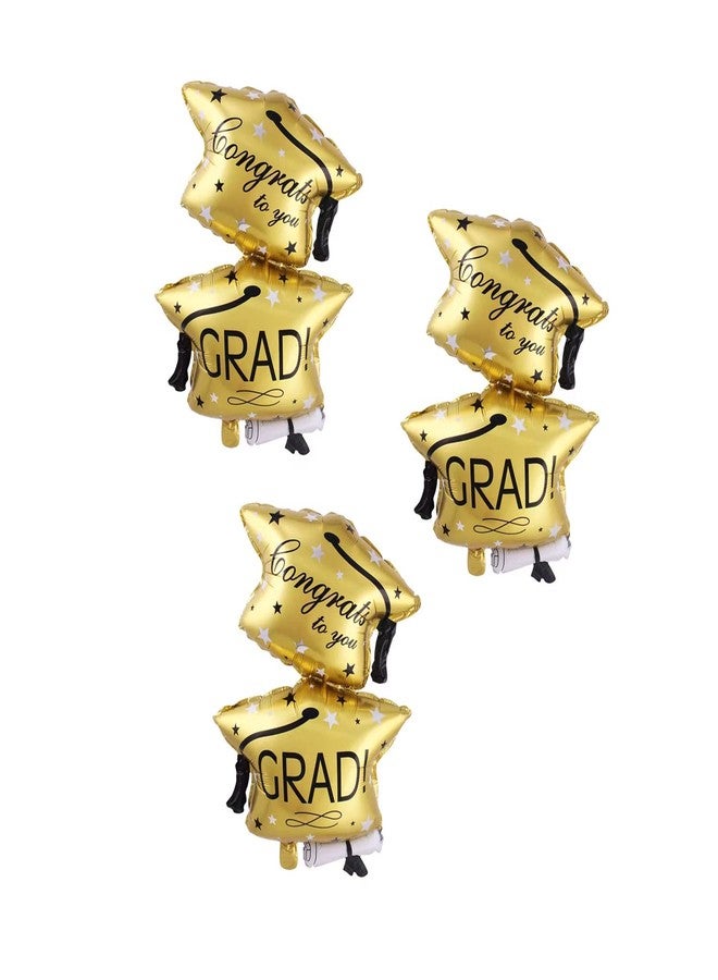 Dzrige Graduation Balloons Congrats Grad Balloons Grad Cap Foil Mylar Balloons for Class of 2026 Decorations | Graduation Party Decorations - Image 1