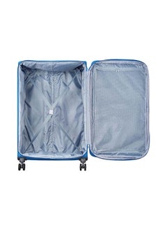 DELSEY Maringa 4 Double Wheels Expandable Soft Large Trolley Size 82 CM / 32 Inch Blue  - Image 3