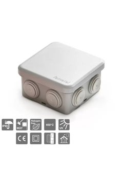Famatel WATERTIGHT BOX, 7 CONES, IP65, 80 x 80 x 45mm 