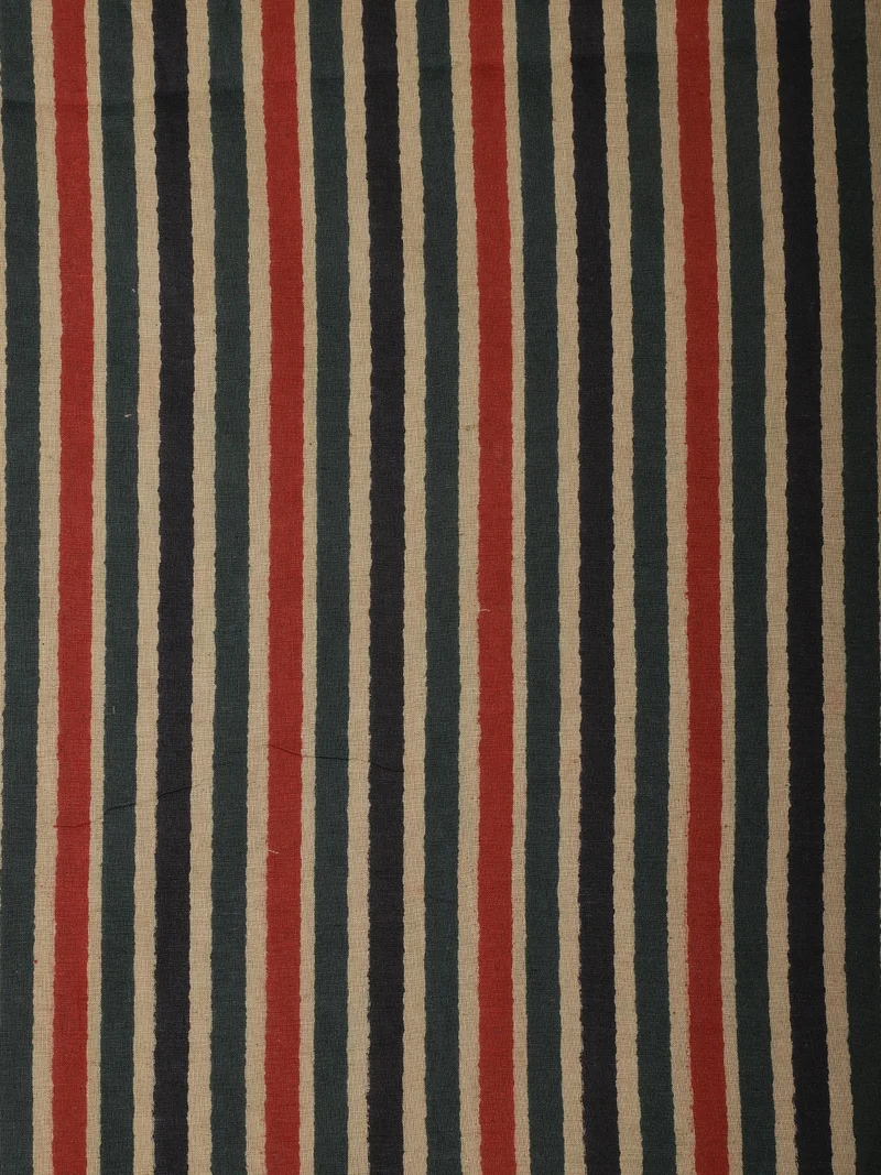 AKS  Multicolor Vertical Striped Cotton Fabric  | Best Price UAE