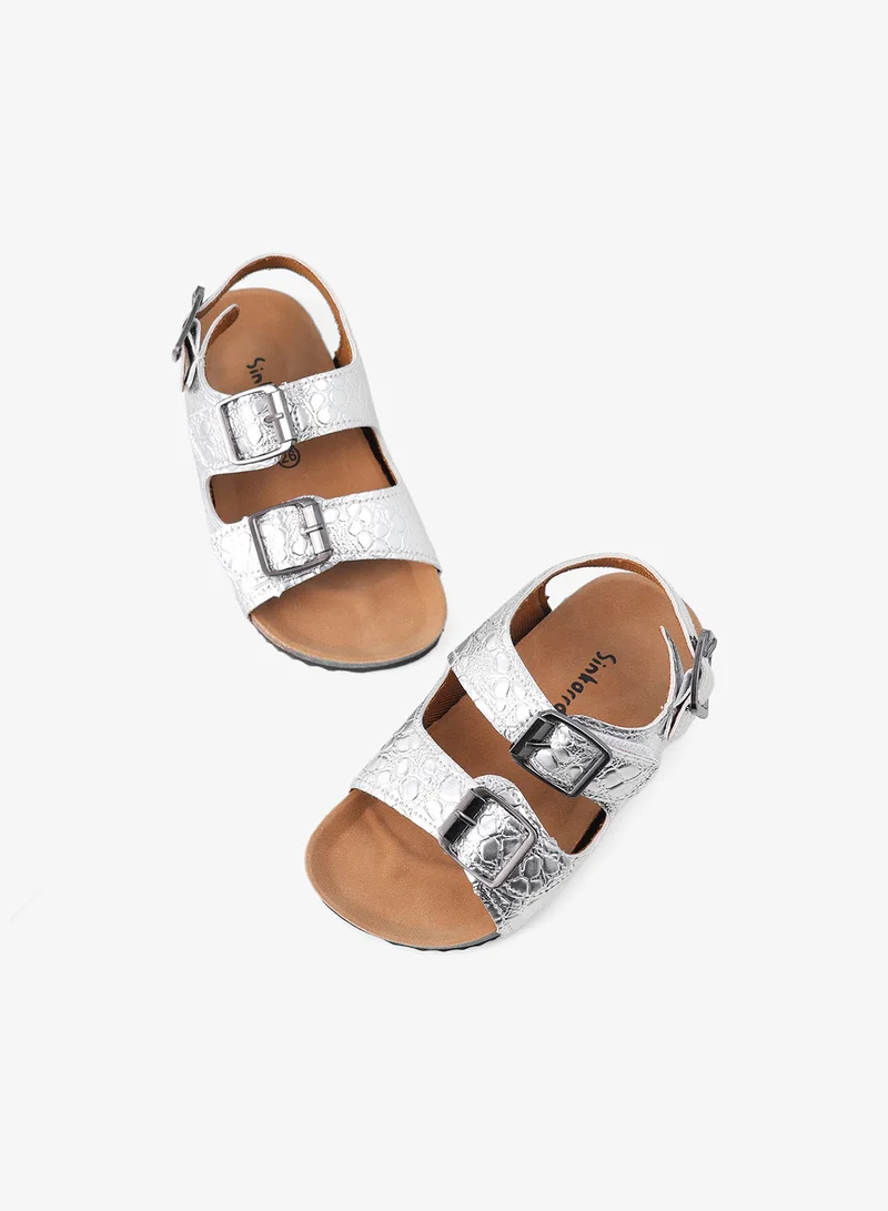 Mark & Mia Mark & Mia Buckle Closure Sandals - White