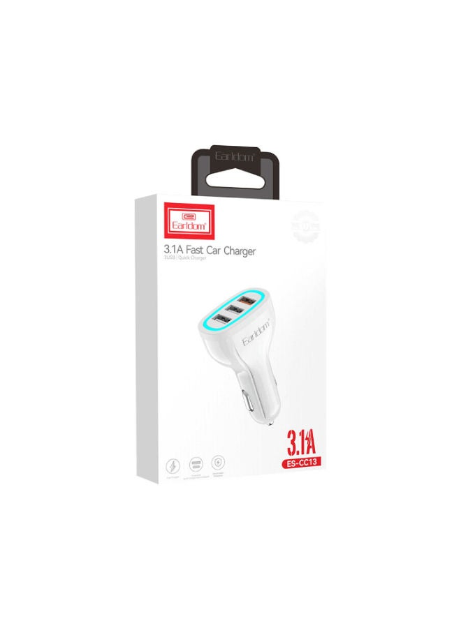 Earldom 3.1A Car Charger ES-CC13 (3 USB Ports) - Image 4