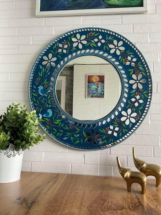 M2 ENTERPRISE Round Shape Mirrors For Craft Work - Mud Art, Lippan Art, Fabric Art, Mandala Art, Ideal For Jewelry Making - 110 Medium And 210 Small Size Shapes Total 320 -Combo Of 2,Green - Image 3