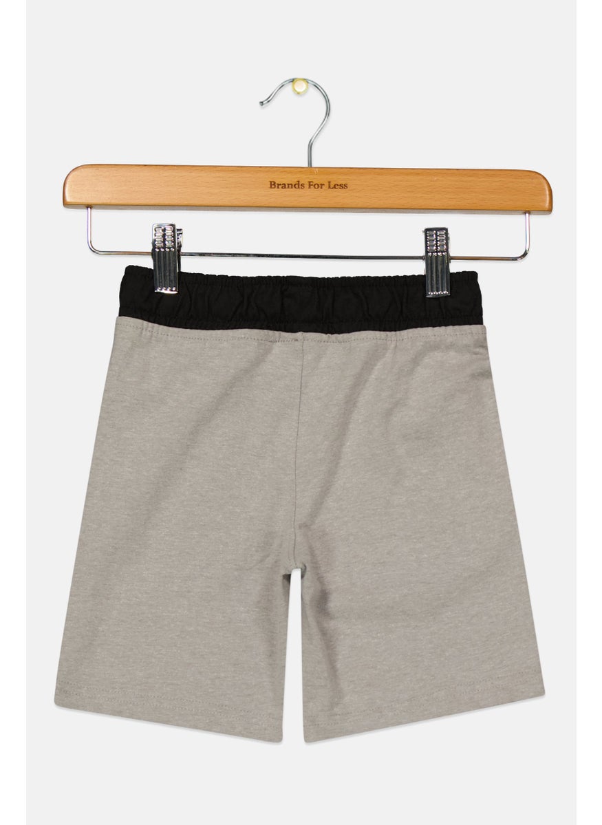 PUMA - Toddlers Boy Sportswear Fit Training Shorts, Grey Combo - Image 1