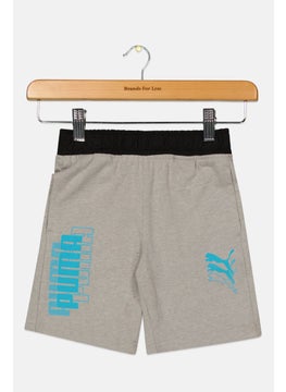 Toddlers Boy Sportswear Fit Training Shorts, Grey Combo