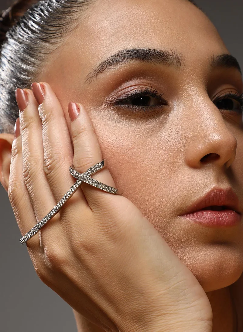 SOHI Twisted Artificial Finger Ring Jewellery