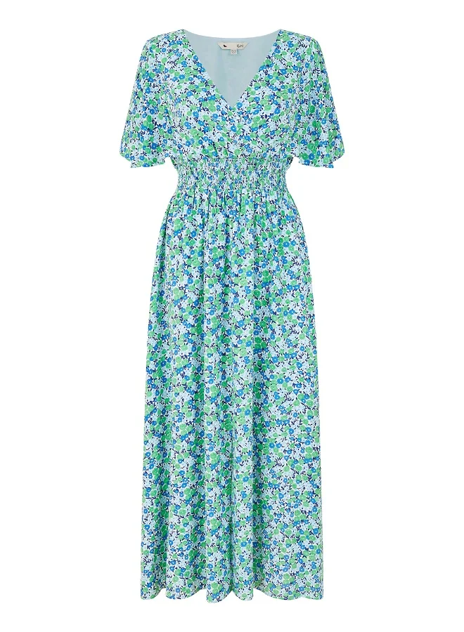 Yumi Floral Print Maxi Dress