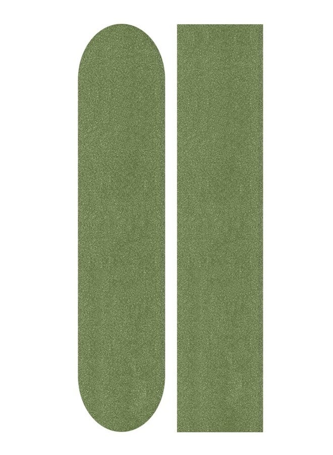 xigua Dark Olive Green Solid Color Skateboard Grip Tape Bubble Free Waterproof Non-Slip Longboard Griptape Sheet for Skateboard, Rollerboard, Scooter, 33 x 9 Inch - Image 1