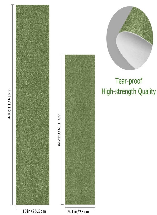 xigua Dark Olive Green Solid Color Skateboard Grip Tape Bubble Free Waterproof Non-Slip Longboard Griptape Sheet for Skateboard, Rollerboard, Scooter, 33 x 9 Inch - Image 4