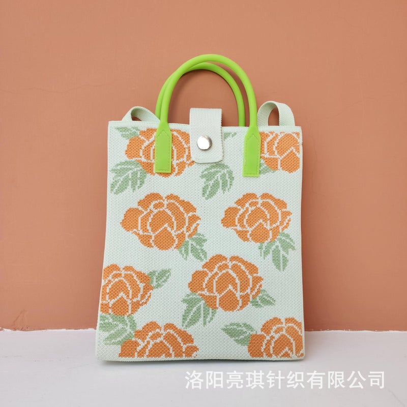 2025 New High-End Shoulder Bag Women's Crossbody Casual Bag Fly Knitted Trendy Matchinging Spring Mobile Phone Bag - Image 3