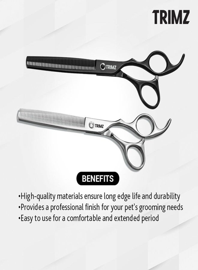 Trimz Professional Pet Grooming Scissors for Dogs and Cats Stainless Steel 7 Inch Sharp Comfortable Durable Shape Grooming Scissors for Home and Salon Use - Image 3
