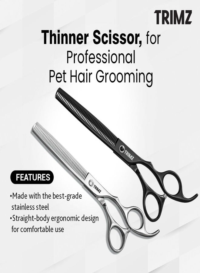 Trimz Professional Pet Grooming Scissors for Dogs and Cats Stainless Steel 7 Inch Sharp Comfortable Durable Shape Grooming Scissors for Home and Salon Use - Image 2