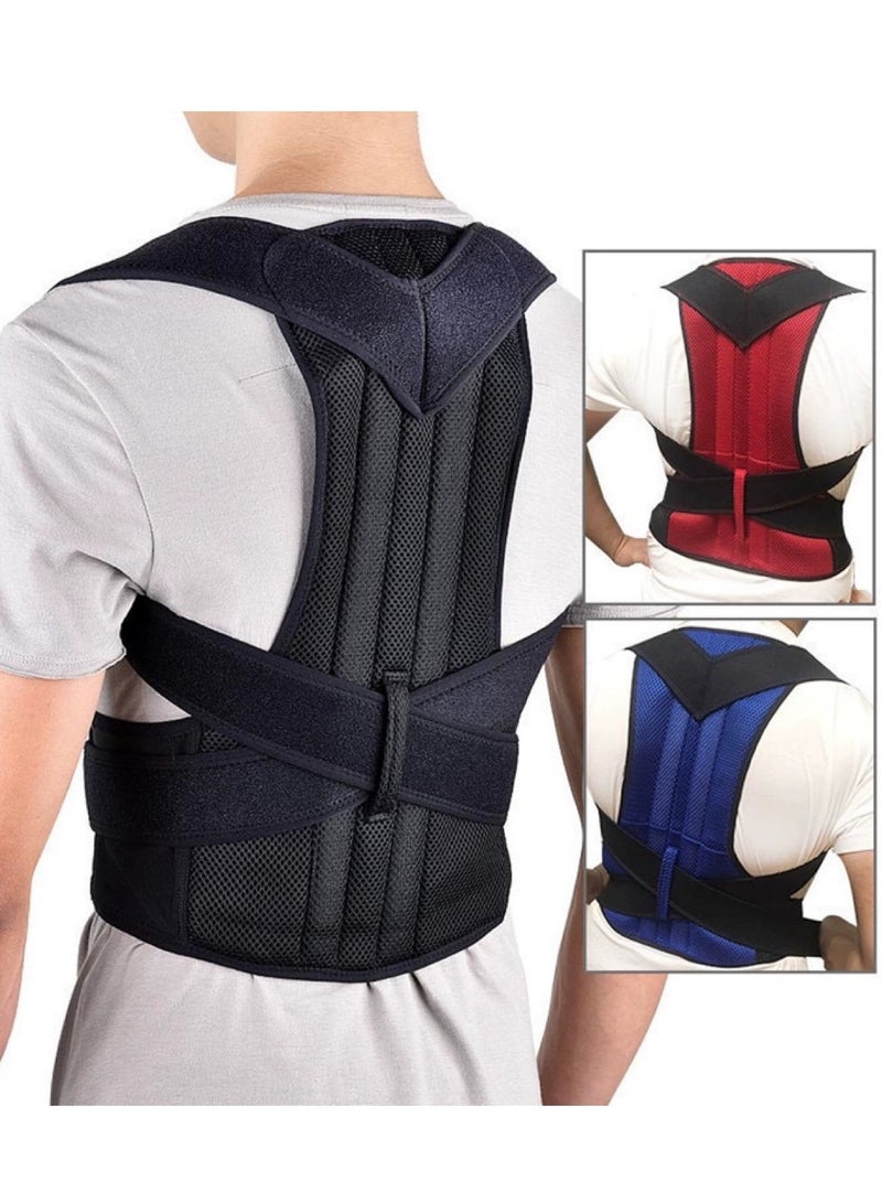 DURKU Posture Corrector for Women and Men, Breathable Back Straightener, Adjustable Back and Shoulder Brace for Rounded Shoulders (M, Black)  - Image 2