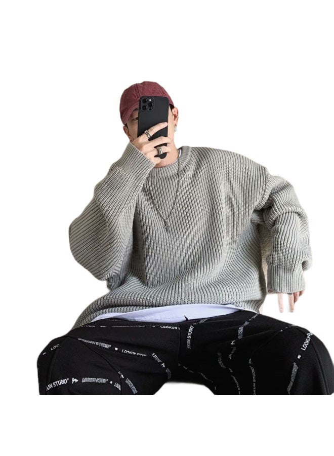 Grey Popular Knitwear For Men And Women Jacket Base Layer