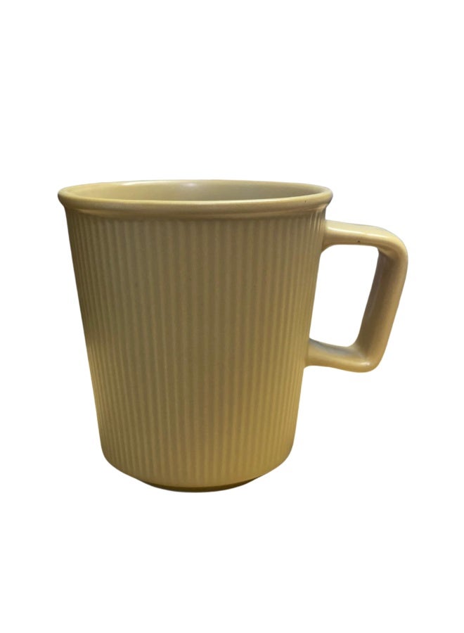Lotus Porcelain coffee mug - Dark yellow  - Image 1