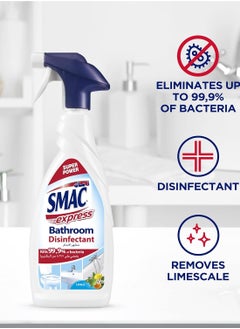 Smac Smac bathroom cleaner spray for grease and bacteria, 650 ml  - Image 2