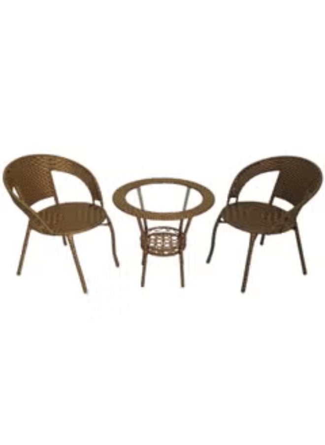 ALWASIT HOME - Patio Furniture Set, Outdoor Table and Wicker Chairs - patio chairs for out door & indoor - Pool side or Backyard, Rattan Chair for Balcony, Dining Chair for Restaurants and Hotels - Image 1