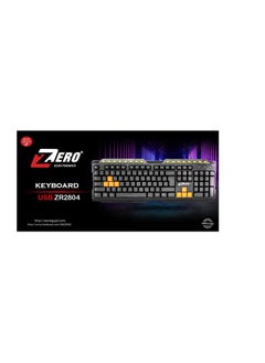 Zero Zero Multimedia USB Keyboard - Model ZR-2804 Black  - Image 1
