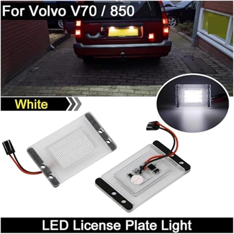 Wivplex 2Pcs Car Tail White License Plate Light - Image 3