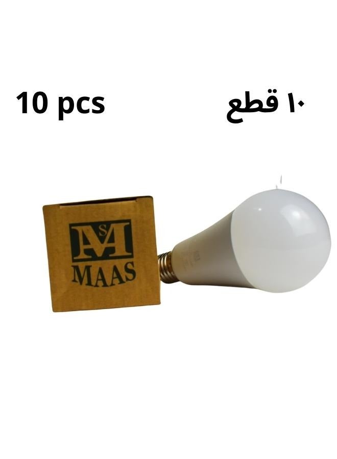 MAAS Lamp set of 10 pieces, indoor lighting ,15 watt LED bulb, White  color - Image 4