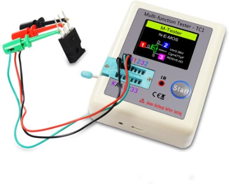 TC1 Display Multifunctional TFT Backlight Transistor Tester Kit for Diode Triode Capacitor Resistor - Image 4