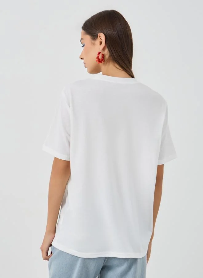 Take Two Take Two Graphic Print Oversized T-Shirt