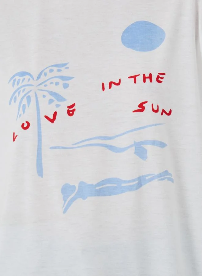 Take Two Take Two Graphic Print Oversized T-Shirt