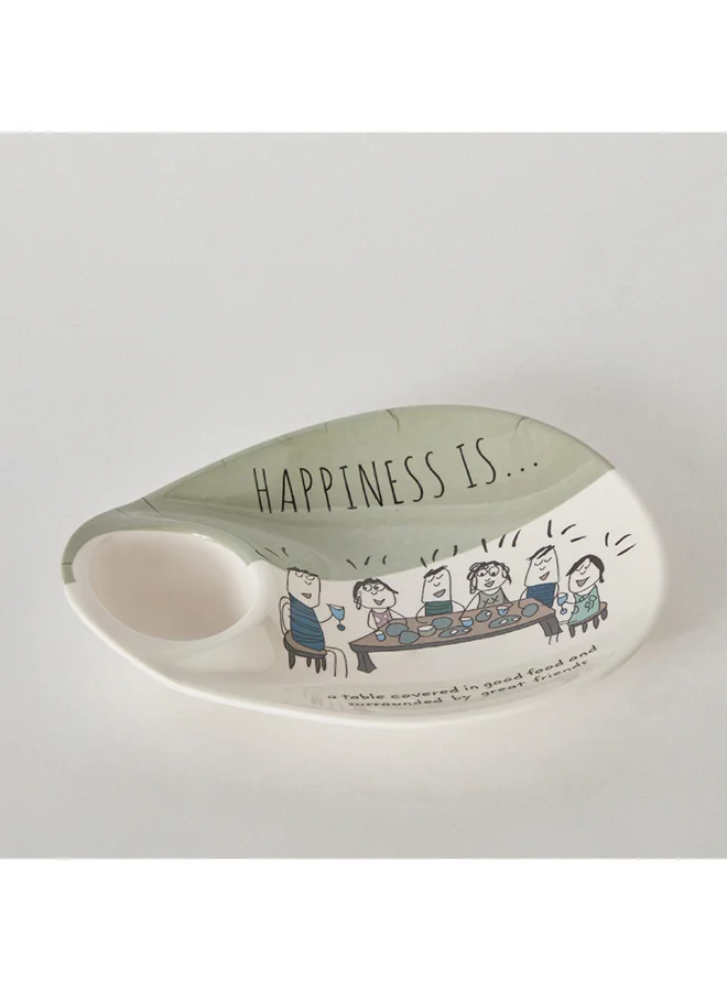 Home Box Happiness is Pear Chip and Dip Platter 26 x 4 x 21 cm