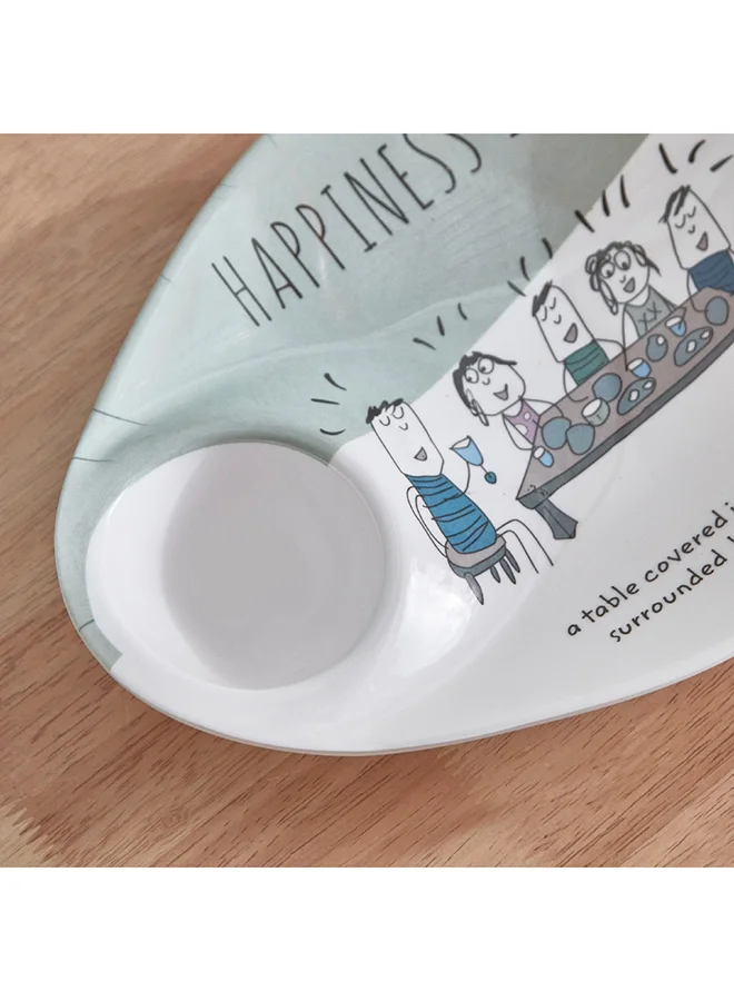 هوم بوكس Happiness is Pear Chip and Dip Platter 26 x 4 x 21 cm