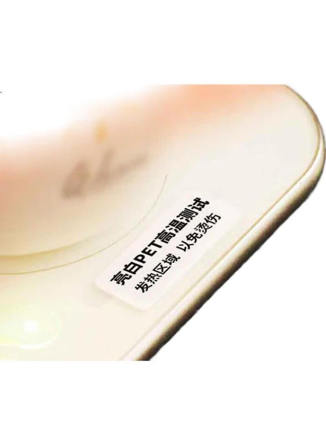 Haile Hot Transfer Pet Glossy White Waterproof Sticker Paper Square Single Row 40*25Mm 1800 Sheets/Roll Rbq-Fi4025 - Image 2