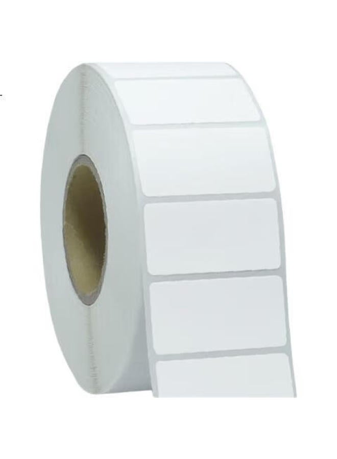 Haile Hot Transfer Pet Glossy White Waterproof Sticker Paper Square Single Row 40*25Mm 1800 Sheets/Roll Rbq-Fi4025 - Image 1