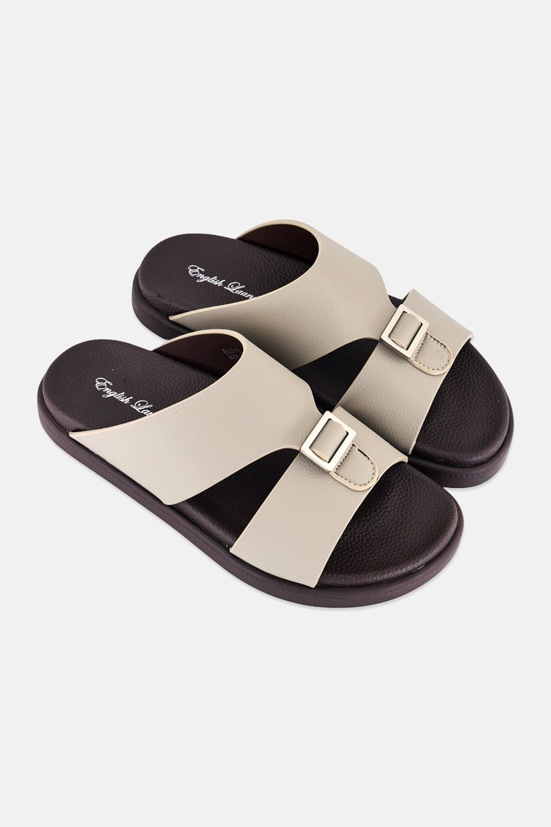 English Laundry Men Slip On Arabic Sandals, Dark Khaki - Image 2