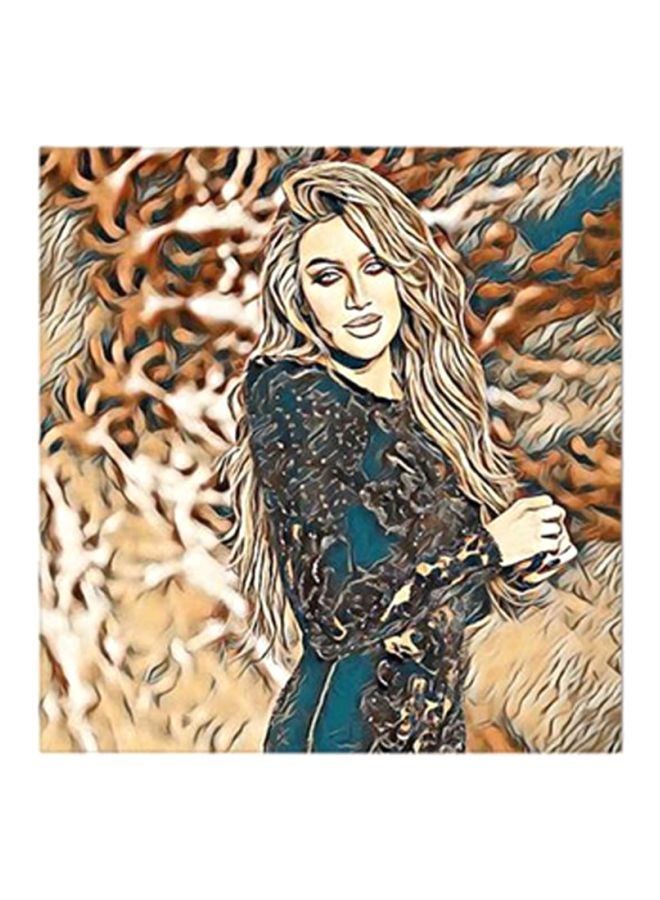 RYN Maya Diab MDF Wall Art Multicolour 30x30centimeter - Image 1