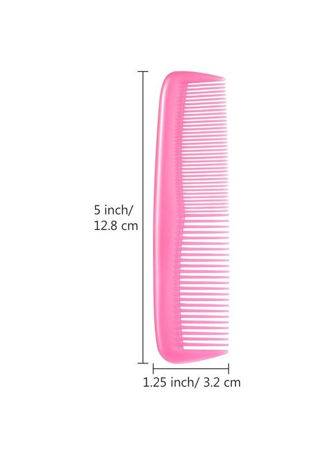 Leinuosen 12 Pieces Colorful Hair Combs Set For Kids Women Men Colorful Plastic Fine Dressing Comb (Yellow Purple Green Blue Red Pink)  - Image 3