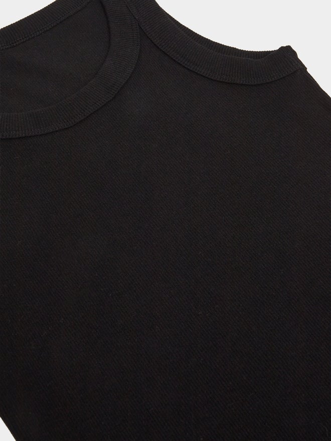 Styli Girls Black Cotton Ribbed Vest - Image 3