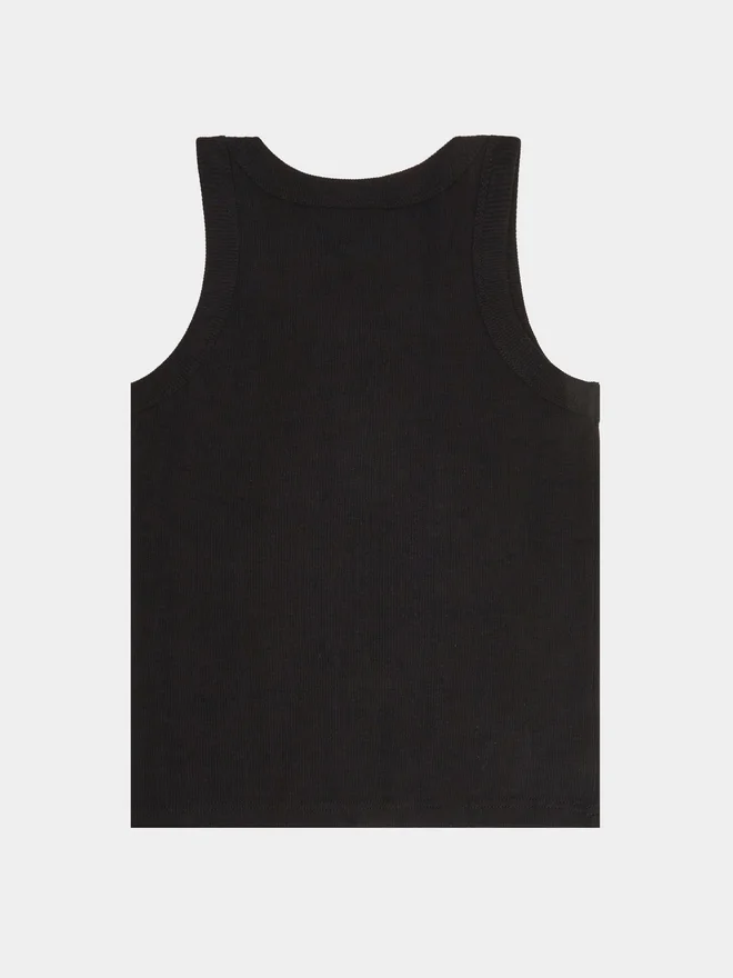ستايلي Styli Girls Black Cotton Ribbed Vest