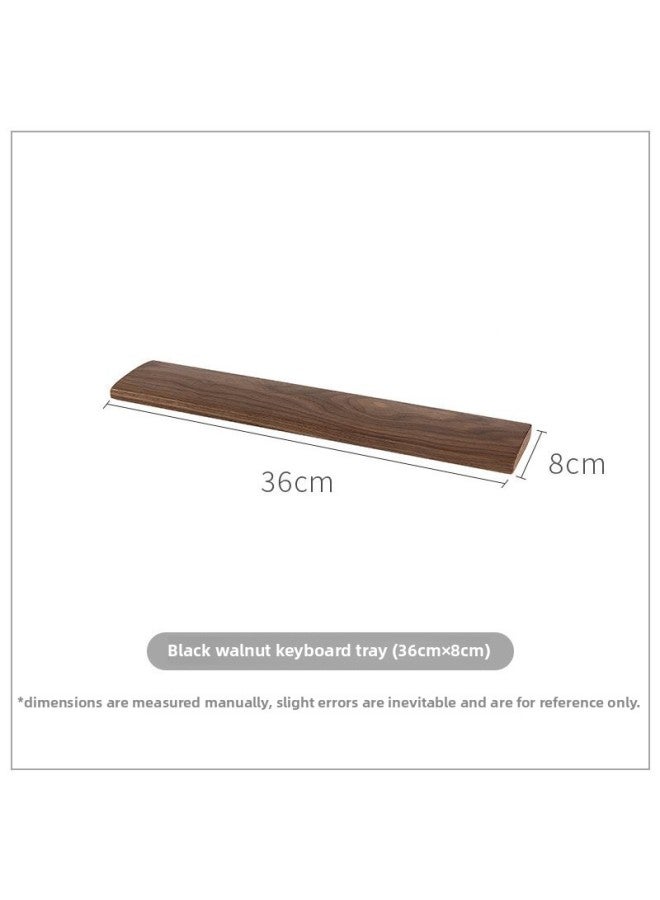 Office Wrist Pad Mechanical Keyboard Hand Pad Wrist Pad Keyboard Pad Solid Wood Hand Pad Palm Pad Mouse Wrist Pad-Pattern:(walnut-medium Size-87 Keys-36cm)