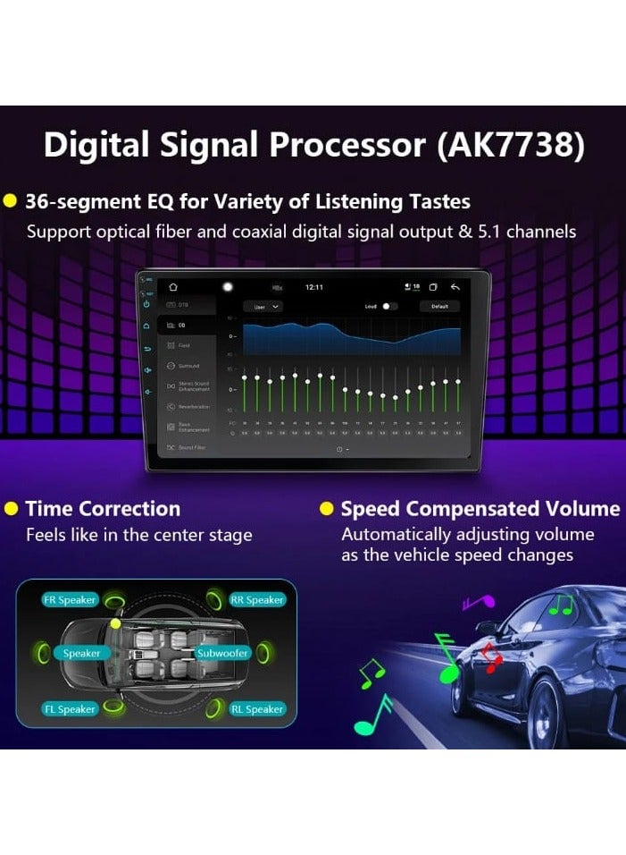 smart one 13-Inch Android Head Unit T100 – 2GB RAM + 32GB Storage, Full HD 1280×720 IPS QLED Display, Cooling Fan, Android Auto & CarPlay, Split Screen, Day/Night Mode, Dual AHD 1080P Rear Cameras, Bluetooth, Wi-Fi, GPS Navigation - Image 3