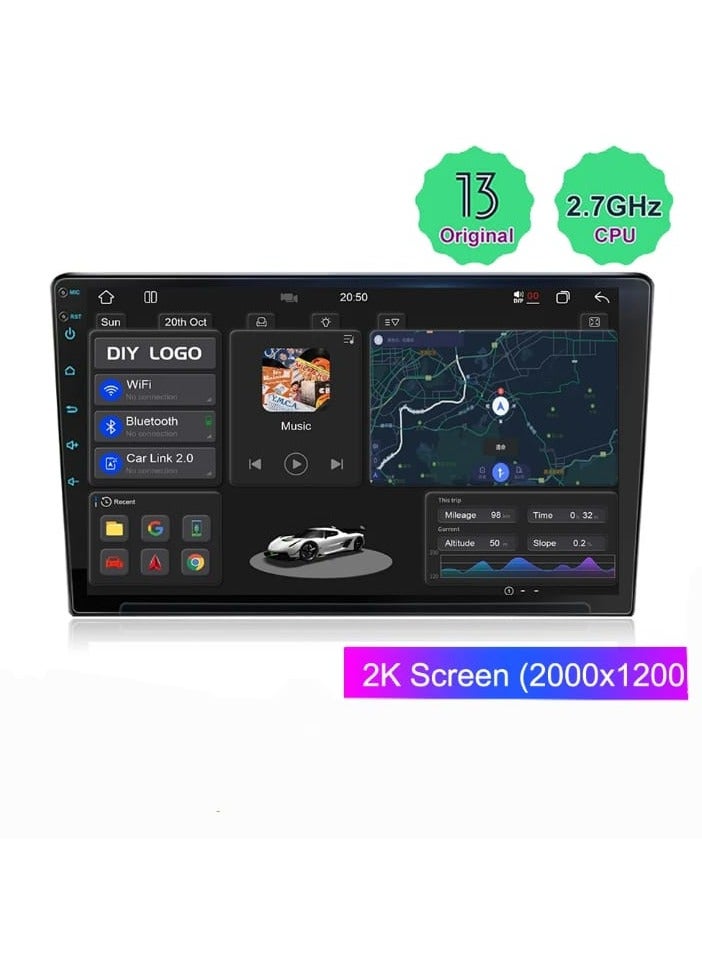 smart one 13-Inch Android Head Unit T100 – 2GB RAM + 32GB Storage, Full HD 1280×720 IPS QLED Display, Cooling Fan, Android Auto & CarPlay, Split Screen, Day/Night Mode, Dual AHD 1080P Rear Cameras, Bluetooth, Wi-Fi, GPS Navigation - Image 4