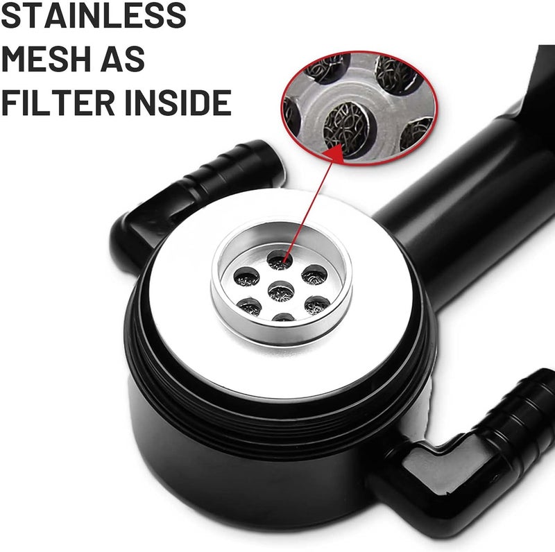 BOMLING 6.4L Billet Oil Catch Can Kit with Z-Bracket Technology for Dodge Charger, Challenger, Chrysler 300 - Black - Image 5