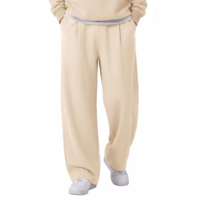 COOFANDY Mens Casual Sweatpants Open Bottom Lounge Pants Lightweight Baggy Workout Yoga Track Pants - Image 1