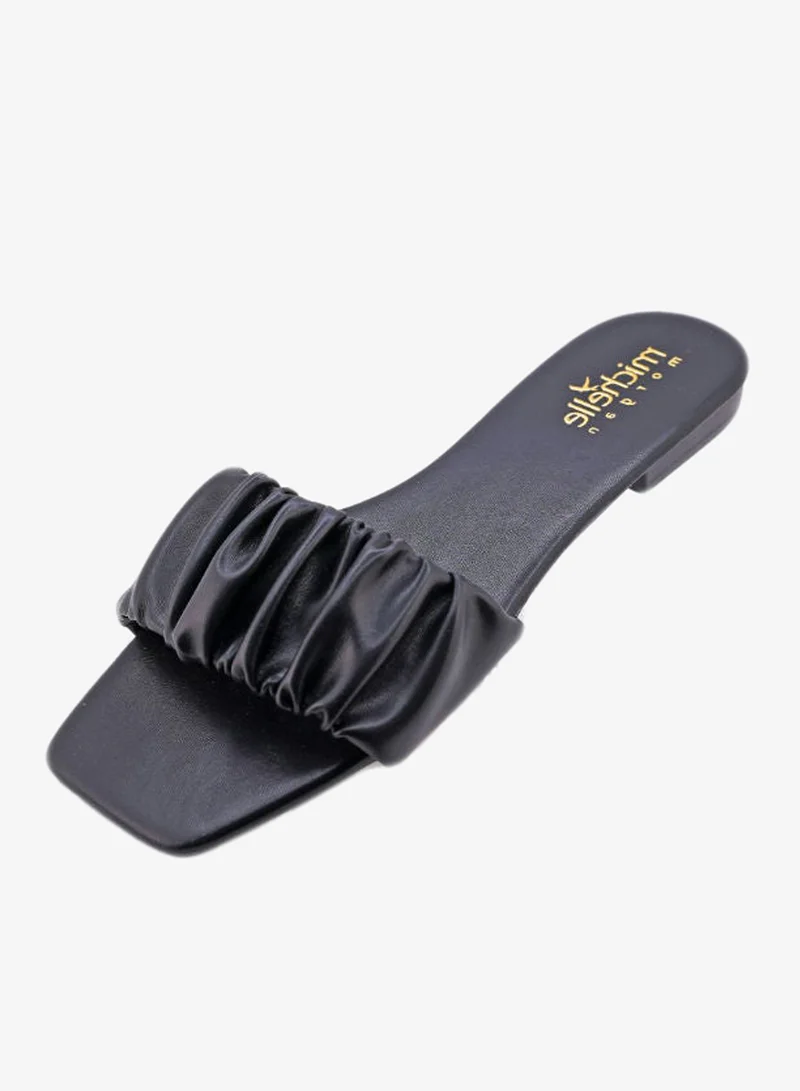 Michelle Morgan BLACK 092-2257 Michelle Morgan Casual Ladies Slides  Black for Women | Best Price UAE