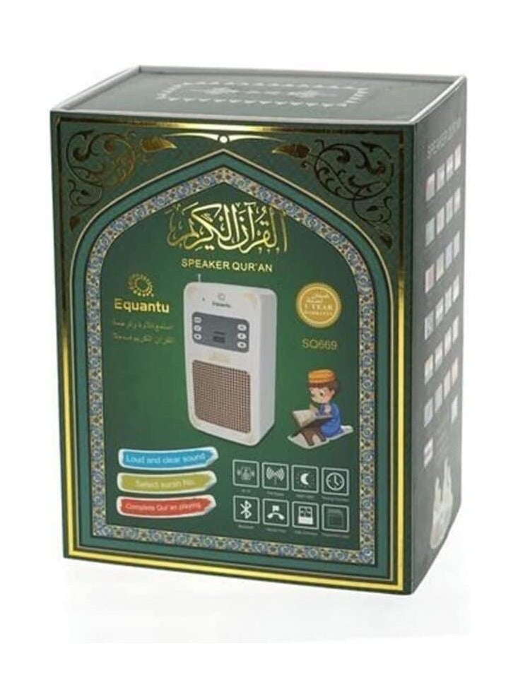 Equantu SQ-669 Smart Wall Plug Quran Speaker And Remote - Image 1