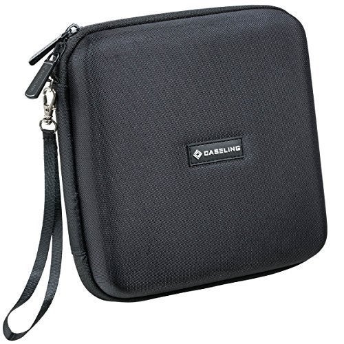 Caseling Hard Case - 7.2"x7.2"x2.2" - for External USB, DVD, CD, Blu-ray Rewriter/Writer and Optical Drives - Portable Carrying Travel Storage Case - EVA ProtectionBlack - Image 1