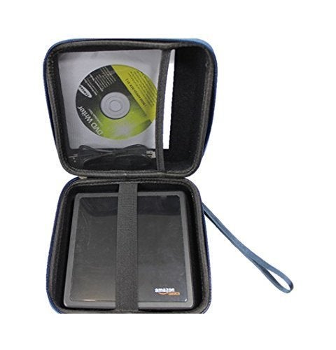 Caseling Hard Case - 7.2"x7.2"x2.2" - for External USB, DVD, CD, Blu-ray Rewriter/Writer and Optical Drives - Portable Carrying Travel Storage Case - EVA ProtectionBlack - Image 2