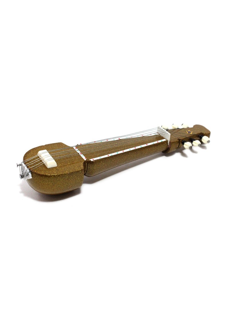 India Meets India India Meets India Handmade Wooden Classical Indian Music Instrument Showpiece Miniature Magnetic Sarod Fridge Magnets 675inch  - Image 2