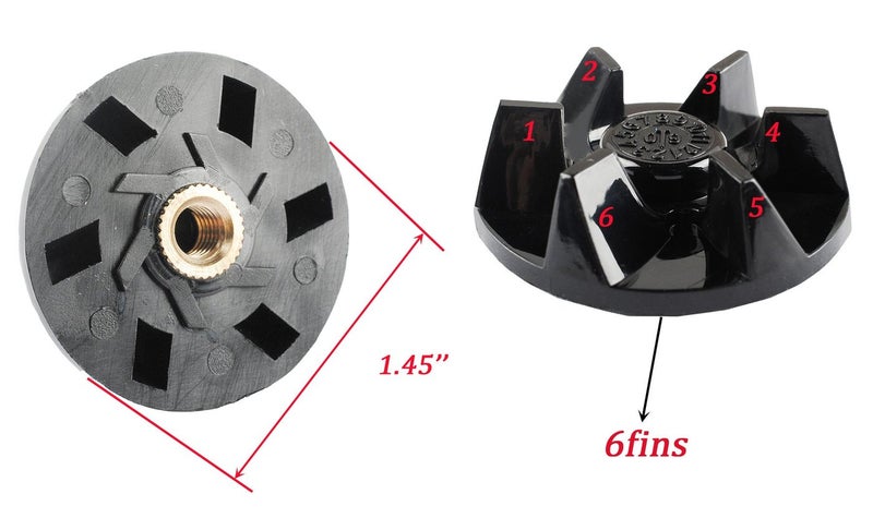 Wadoy SPB 456 2B Blender Blade with SPB7-20TXN Coupling Compatible with Cuisinartt Powerblend Duet Parts Replacement BFP-703 FPB-5PC SPB-3 SPB-7 SPB-7CH Blender Clutch - Image 3