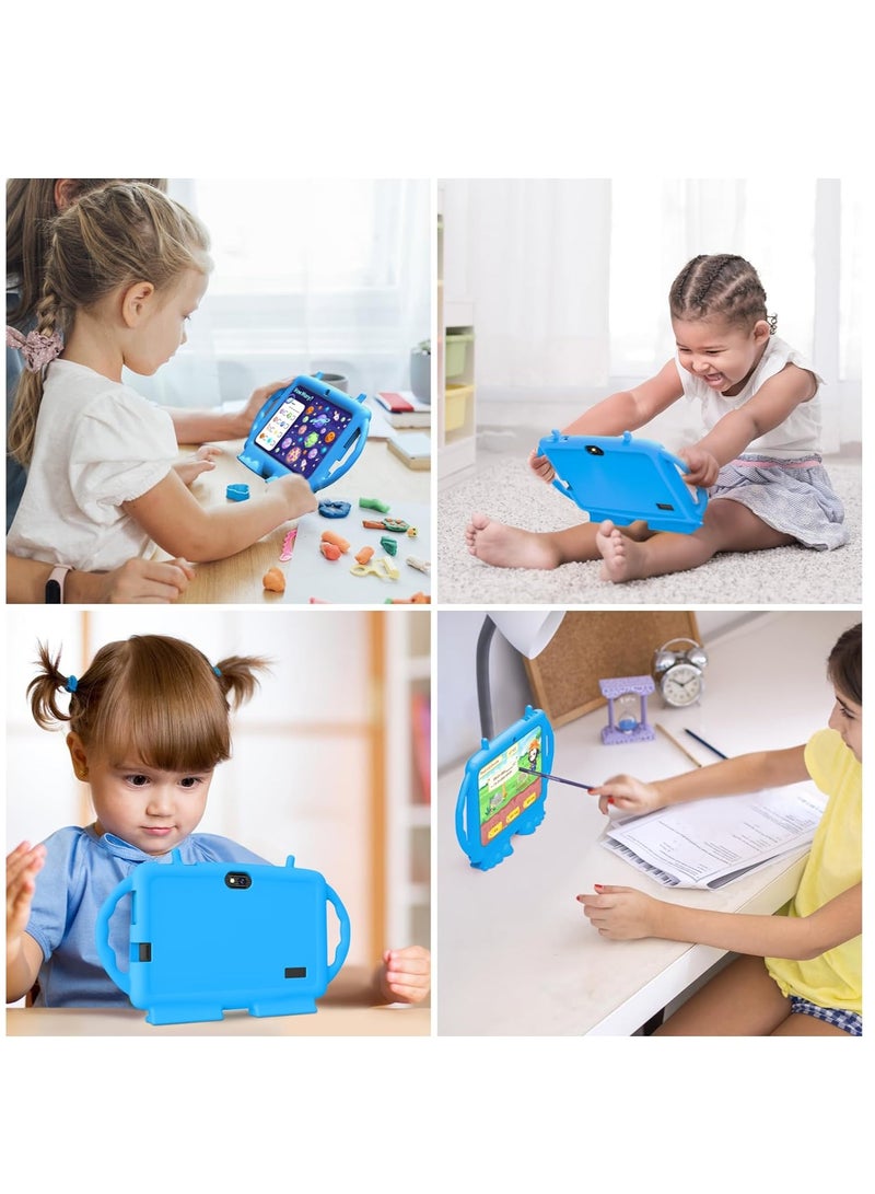 Kids Tablet, 7-inch Android 11 Tablet for Kids, 2GB + 32GB, Toddler Tablet with Bluetooth, WiFi, Parental Control, Dual Camera, GMS, Shockproof Case, Kids App Pre-Installed (Blue) - Image 5
