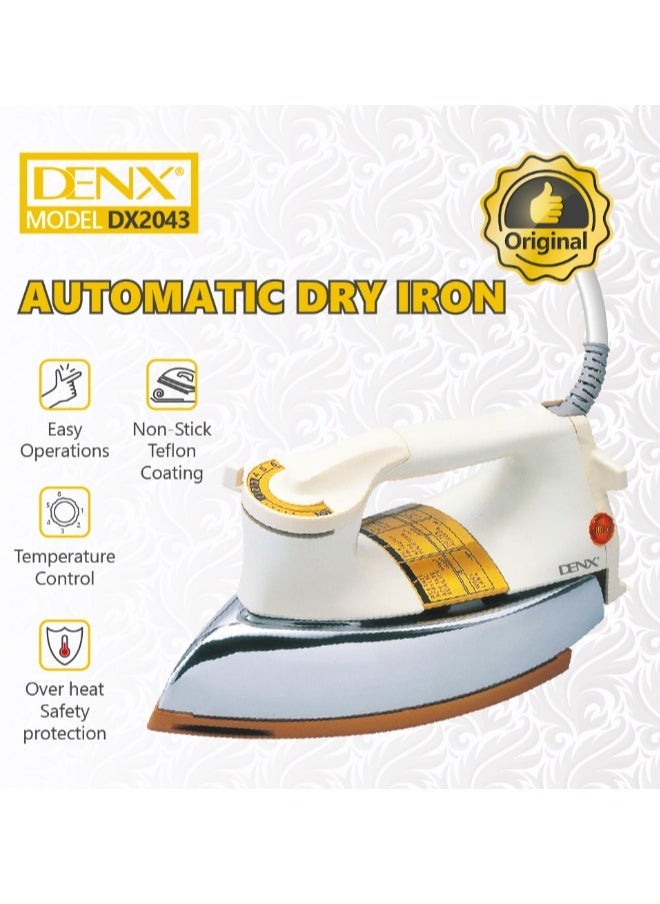 Denx 1000W Automatic Drying Iron /Dx2043 - Image 5