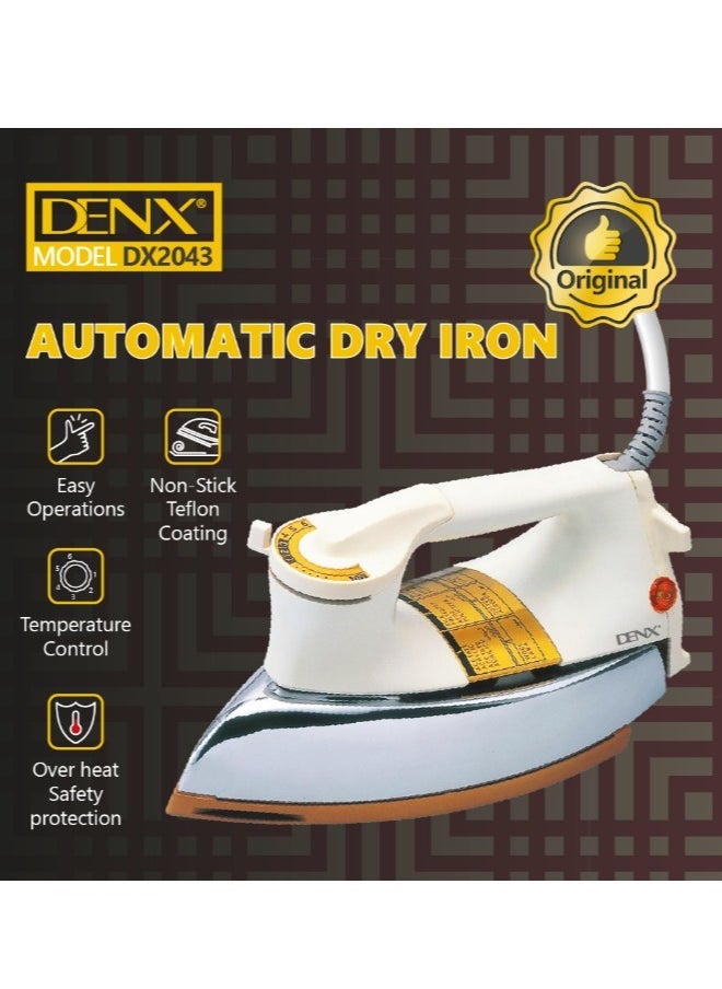 Denx 1000W Automatic Drying Iron /Dx2043 - Image 3